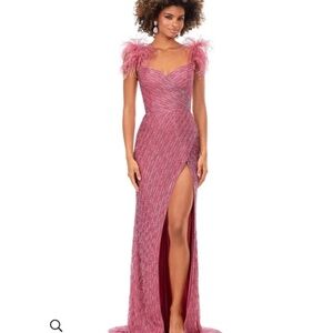 Ashley Lauren Beaded Formal Prom Homecoming Gown
